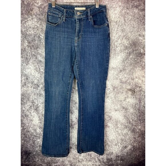 Levi's Jeans Women W28 L32 Blue 725 High Rise Bootcut Western Y2K 90s Boho Retro - Picture 3 of 15